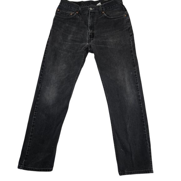 Levi's Other - Levi's 505 Jeans Black 34x34 Straight Leg Mens Denim Jeans 0816